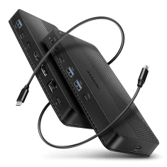 Док-станция Axagon HMC-U4 USB4 3x USB-A 2x USB-C HDMI DP 8K/30Hz RJ-45 SD/microSD audio PD (8595247908421)