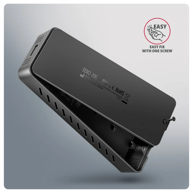 Зовнішній бокс Axagon USB-C 20 Гбіт/с – M.2 NVMe SSD EEM2-20G (8595247908483)