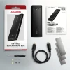Зовнішній бокс Axagon USB-C 10 Gbps металевий для M.2 NVMe SSD (8595247908506)