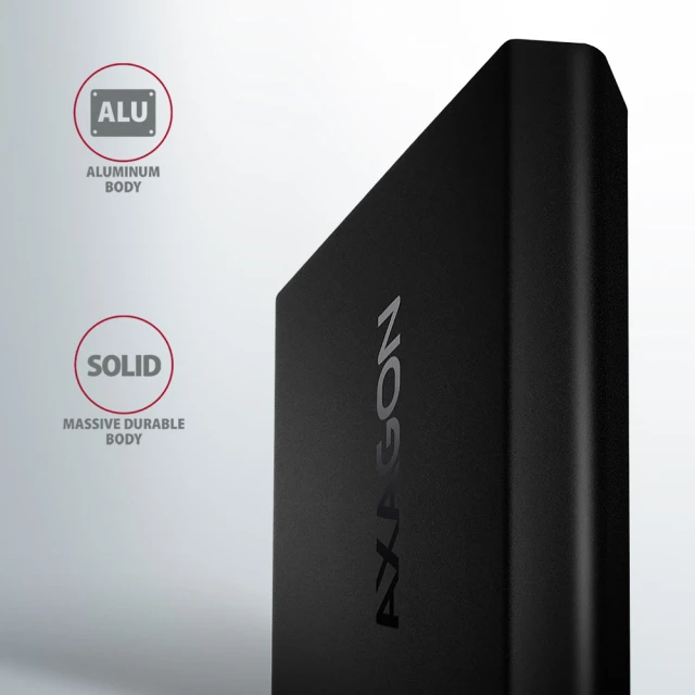 Зовнішній бокс Axagon USB-C 10 Gbps металевий для M.2 NVMe SSD (8595247908506)