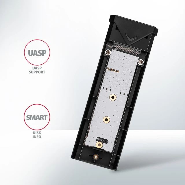 Зовнішній бокс Axagon USB-C 10 Gbps металевий для M.2 NVMe SSD (8595247908506)
