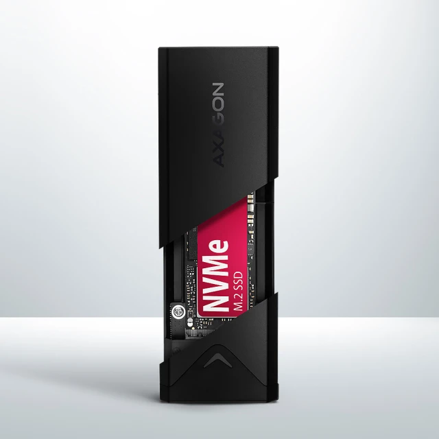 Зовнішній бокс Axagon USB-C 10 Gbps металевий для M.2 NVMe SSD (8595247908506)