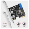 PCI-Express контроллер Axagon PCEU-232RS 4 порта USB 3.0 5 Гбит/с (8595247908599)