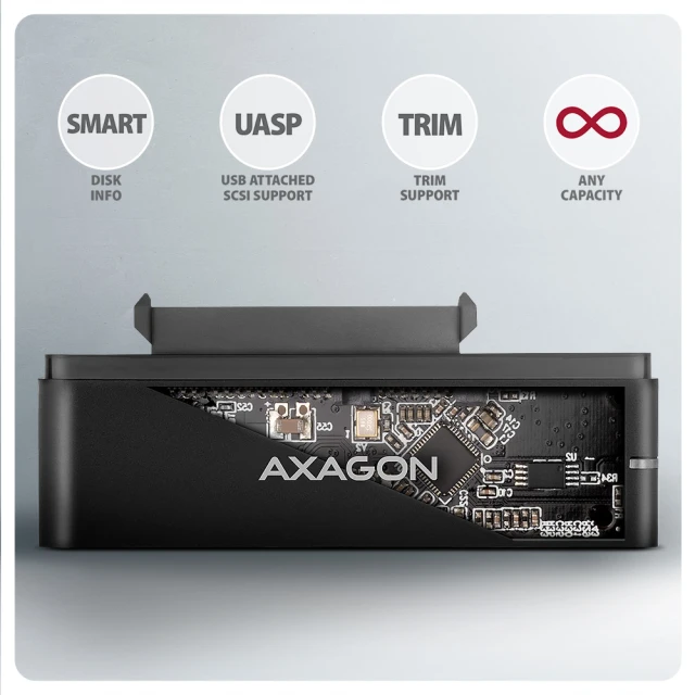 Адаптер Axagon ADSA-FPX USB-C 10 Gbps — SATA 6G 2,5