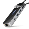 Хаб Axagon USB-C 5Gbps GLASS 6in1 (8595247908674)