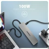 Хаб Axagon USB-C 5Gbps DUAL 4K DISPLAY 7in1 (8595247908681)