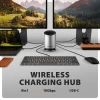 USB-хаб Axagon HMC-WL9 USB-C 10 Gbps 9 в 1 з бездротовою зарядкою (8595247908735)