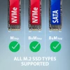 Адаптер Axagon USB-A 10Gbps - M.2 NVMe and SATA SSD (8595247908896)
