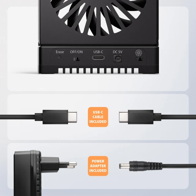 Док-станція Axagon ADSA-M2C44 USB4 для 4 M.2 NVMe SSD з клонуванням (8595247909381)