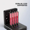 Док-станція Axagon ADSA-M2C44 USB4 для 4 M.2 NVMe SSD з клонуванням (8595247909381)