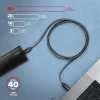Кабель Axagon BUCM4X-CM05AB USB-C на USB-C 4 Gen 3x2 240 Вт 0.5 м (8595247909404)