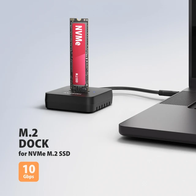 Док-станція Axagon ADSA-M2C11L USB-C 10 Гб/с для M.2 NVMe SSD (8595247909534)