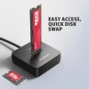 Док-станція Axagon ADSA-M2C11L USB-C 10 Гб/с для M.2 NVMe SSD (8595247909534)
