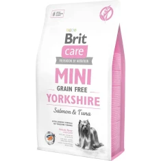 Сухий корм для собак Brit Care Adult Mini Grain Free Yorkshire з лососем та тунцем 2 кг (8595602520190)