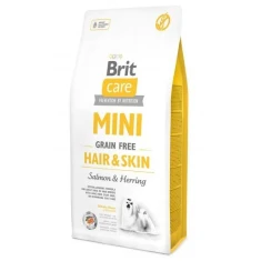 Сухий корм для собак Brit Care Mini Hair&Skin з лососем і оселедцем 7 кг (8595602520244)