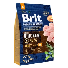Сухий корм для дорослих собак середніх порід Brit Premium by Nature Adult M з куркою 8 кг (8595602526369)