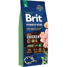 Сухий корм для цуценят гігантських порід Brit Premium by Nature Junior XL з куркою 15 кг (8595602526505)