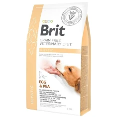 Ветеринарна дієта для собак Brit Grain Free Hepatic з яйцем та горошком 2 кг (8595602528165)