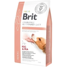 Ветеринарна дієта сухий корм для собак Brit Grain Free Renal з яйцем і горохом 2 кг (8595602528196)