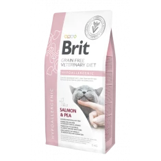 Ветеринарна дієта для котів Brit Grain Free Hypoallergenic з лососем 5 кг (8595602528394)