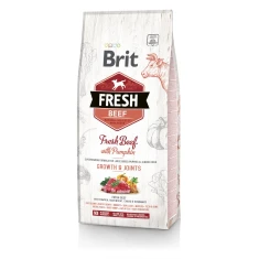 Сухий корм для цуценят великих порід Brit Fresh з яловичиною і гарбузом 12 кг (8595602530755)