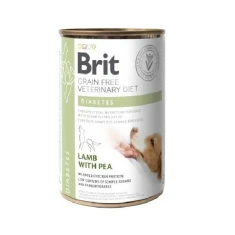 Вологий корм для собак Brit veterinary Diet Diabetes з ягням 400 г (8595602535910)