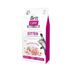 Сухой корм для котят Brit Care Grain-Free Kitten Healthy Growth & Development с курицей и индейкой 7 кг (8595602540662)
