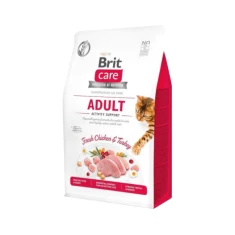 Сухий корм для котів Brit Care Cat Grain-Free Adult Activity Support з куркою та індичкою 7 кг (8595602540815)