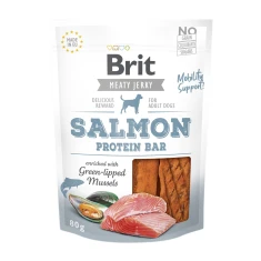 Жувальні ласощі для собак Brit Jerky Snack Protein Bar з лососем 80 г (8595602543724)