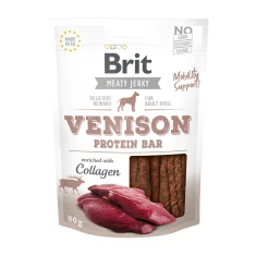 Жувальні ласощі для собак Brit Jerky Snack Protein Bar з олениною 80 г (8595602543731)