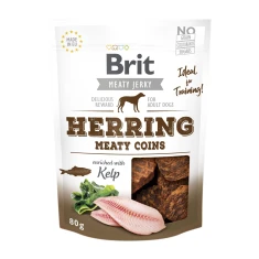 Жувальні ласощі для собак Brit Jerky Snack Meaty Coins з оселедцем 80 г (8595602543786)