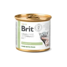 Ветеринарна дієта для котів Brit Grain Free Veterinary Diet Diabetes з ягням та горошком 200 г (8595602549832)