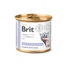 Ветеринарна дієта для котів Brit Grain Free Gastrointestinal з лососем 200 г (8595602549856)
