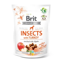 Ласощі для собак Brit Care Crunchy Cracker з комахами та індичкою 200 г (8595602551484)