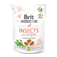 Ласощі для собак Brit Care Crunchy Cracker з комахами та лососем 200 г (8595602551491)
