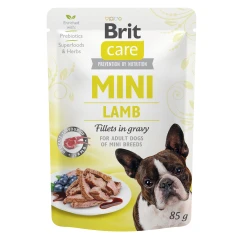 Вологий корм для собак Brit Care Mini філе з ягням 85 г (8595602554812)