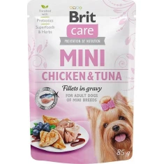 Вологий корм для собак Brit Care Mini з куркою та тунцем 85 г (8595602554836)