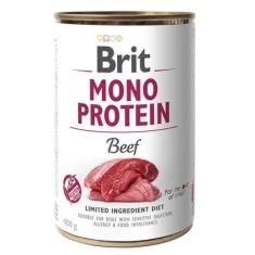 Вологий корм для собак Brit Mono Protein Beef з яловичиною 400 г (8595602555338)