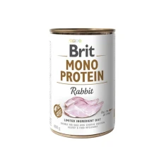 Вологий корм для собак Brit Mono Protein з кроликом 400 г (8595602555376)