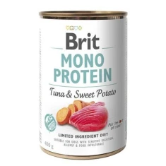 Вологий корм для собак Brit Mono Protein з тунцем та бататом 400 г (8595602555383)
