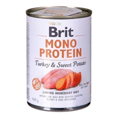 Вологий корм для собак Brit Mono Protein з індичкою і бататом 400 г (8595602555390)