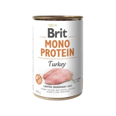 Вологий корм для собак Brit Mono Protein з індичкою 400 г (8595602555406)