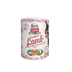 Ласощі для котів Brit Care Snack Superfruits з ягням 100 г (8595602555697)