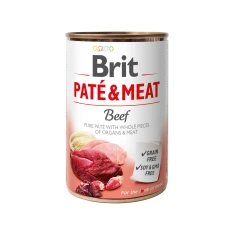 Консерва для собак Brit Paté & Meat з яловичиною 400 г (8595602557400)
