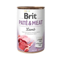 Консерва для собак Brit Paté & Meat з ягням 400 г (8595602557431)