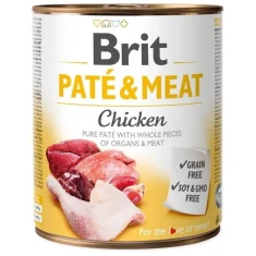 Вологий корм для собак Brit Paté & Meat з куркою 800 г (8595602557509)