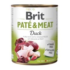 Консерва для собак Brit Paté & Meat з качкою 800 г (8595602557516)