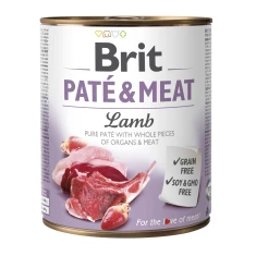 Вологий корм для собак Brit Paté & Meat з ягням 800 г (8595602557523)