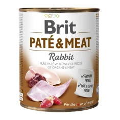 Вологий корм для собак Brit Paté & Meat з кроликом 800 г (8595602557547)