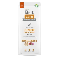 Сухий корм для цуценят Brit Care Hypoallergenic Junior Large Breed з ягням 12 кг (8595602559046)